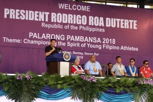 Duterte opens '18 Palaro in Ilocos Sur